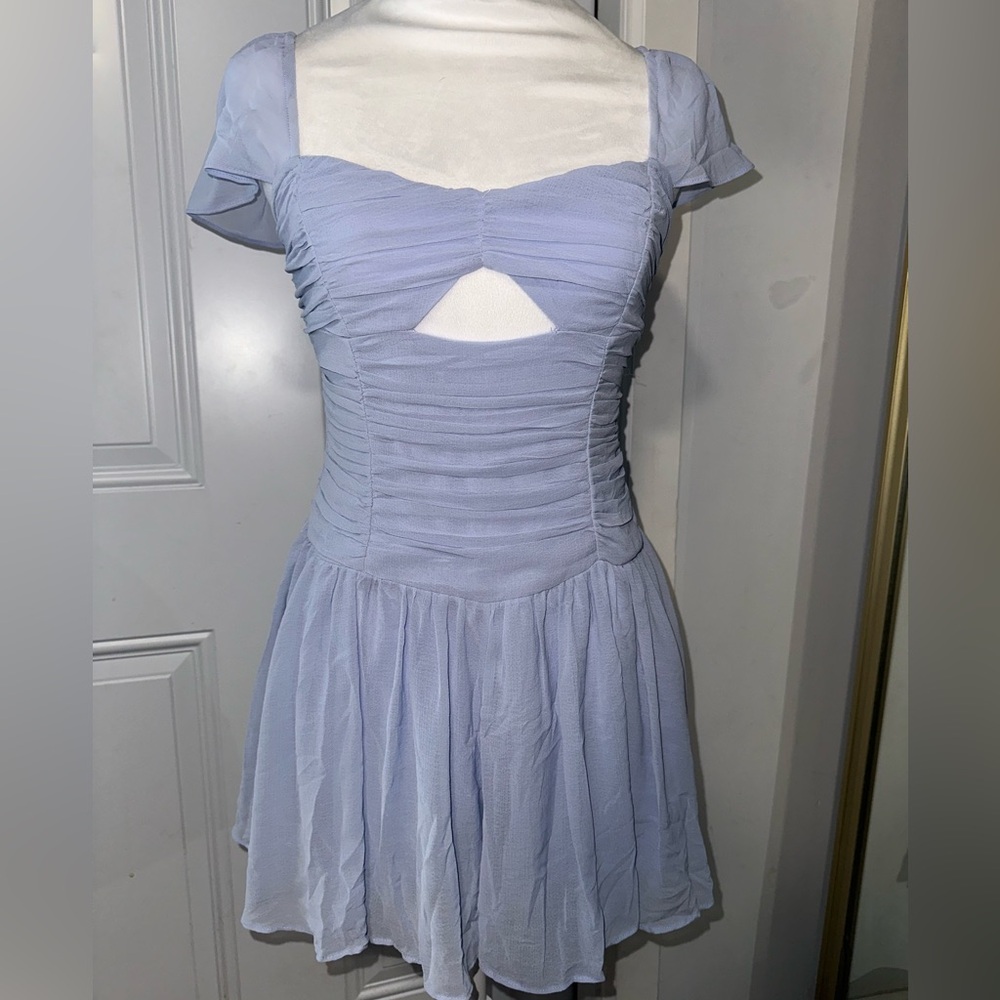 Kimchi Blue Ruched Cut Out Mini Dress for Weddings
